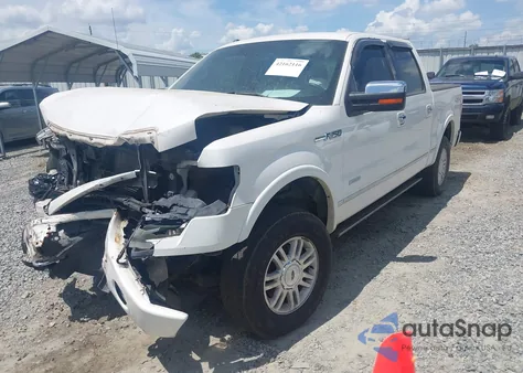 2013 Ford F-150 Platinum из США, поврежденный, VIN 1FTFW1ETXDFA11687